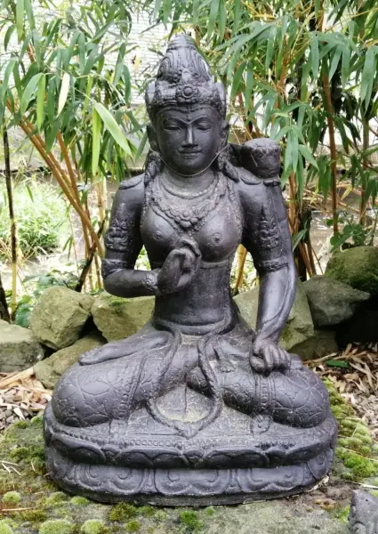 Artikelbild 2 des Artikels “sitzende Dewi Tara, 72cm Höhe, antikfinish “